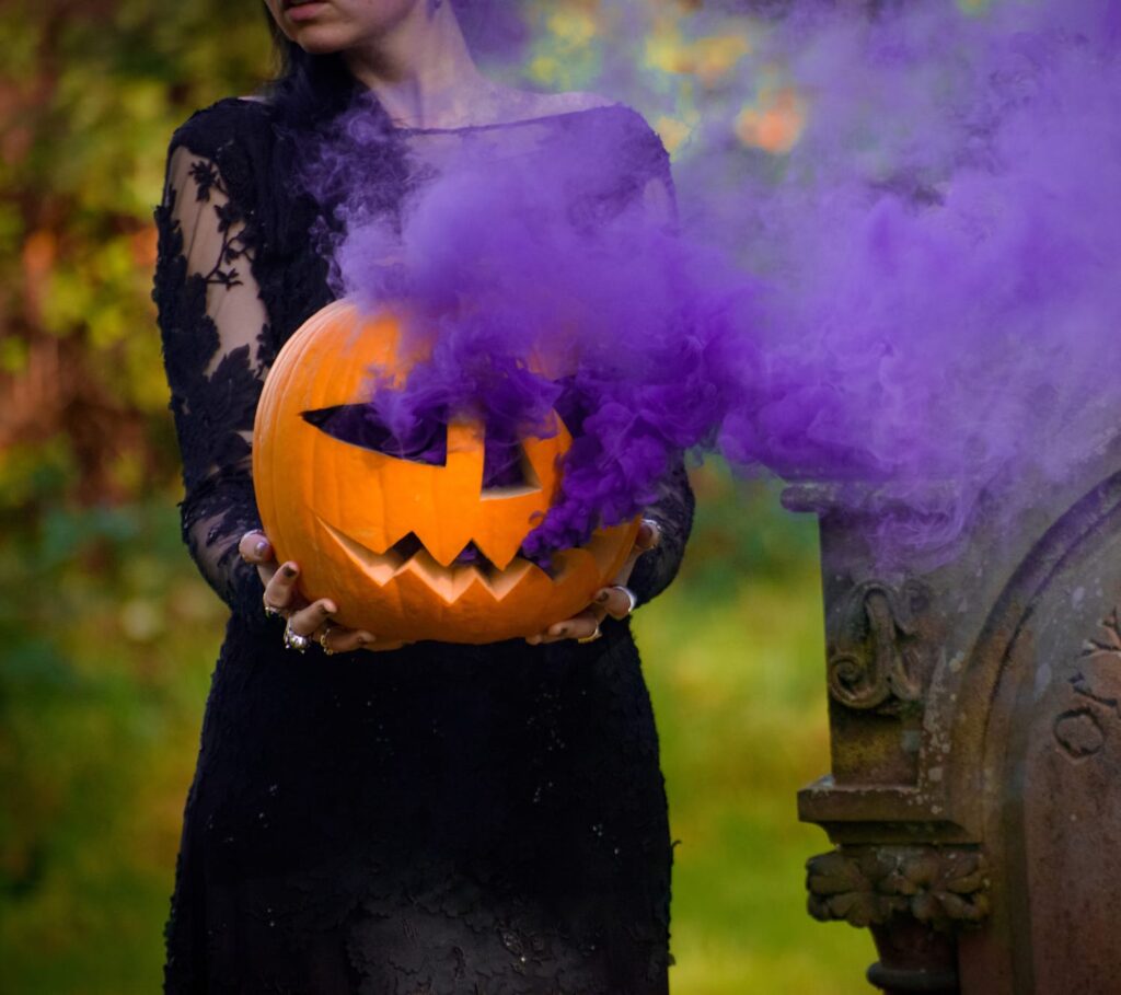 Halloween Photoshoot Ideas: How to Get the Perfect Smoke Bomb Pumpkin Shot  - GoodTomiCha